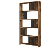Bibliotecă Lima, Diverse culori, 90x20x180 cm - Nuc - Antracit | SKU: 845HCT3640 | Bibliotecă Lima, 90x20x180 cm, varianta Nuc - Antracit, produs pentru amenajarea locuinței, disponibil online în România la CasaMob