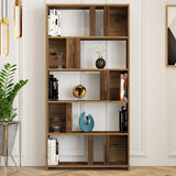 Bibliotecă Lima, Diverse culori, 90x20x180 cm - Nuc | SKU: 845HCT3643 | Bibliotecă Lima, 90x20x180 cm, varianta Nuc, produs pentru amenajarea locuinței, disponibil online în România la CasaMob