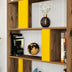 Nuc - Galben | SKU: 845HCT3645 | Bibliotecă Lima, 90x20x180 cm, varianta Nuc - Galben, produs pentru amenajarea locuinței, disponibil online în România la CasaMob