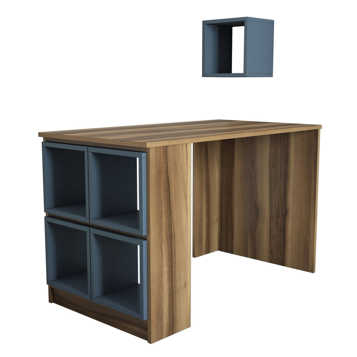 Birou Box, Diverse culori, 120x65x75 cm - Nuc - Chalcedony | SKU: 845HCT3805 | Birou Box, 120x65x75 cm, varianta Nuc - Chalcedony, produs pentru amenajarea locuinței, disponibil online în România la CasaMob