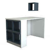Birou Box, Diverse culori, 120x65x75 cm - Alb - Albastru | SKU: 845HCT3816 | Birou Box, 120x65x75 cm, varianta Alb - Albastru, produs pentru amenajarea locuinței, disponibil online în România la CasaMob