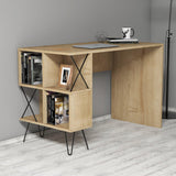 Birou Extra cu rafturi,  120 x 79 x 60 cm - Stejar, SKU 845HCT3818