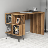 Birou Extra cu rafturi,  120 x 79 x 60 cm - Nuc, SKU 845HCT3818
