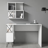 Birou Extra 2, Diverse culori, 120x60x79 cm - Alb - Negru | SKU: 845HCT3823 | Birou Extra 2, 120x60x79 cm, varianta Alb - Negru, produs pentru amenajarea locuinței, disponibil online în România la CasaMob