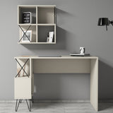 Birou Extra 2, Diverse culori, 120x60x79 cm - Crem - Negru | SKU: 845HCT3824 | Birou Extra 2, 120x60x79 cm, varianta Crem - Negru, produs pentru amenajarea locuinței, disponibil online în România la CasaMob
