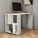 Birou Lima Marble, Alb, 120x60x75 cm