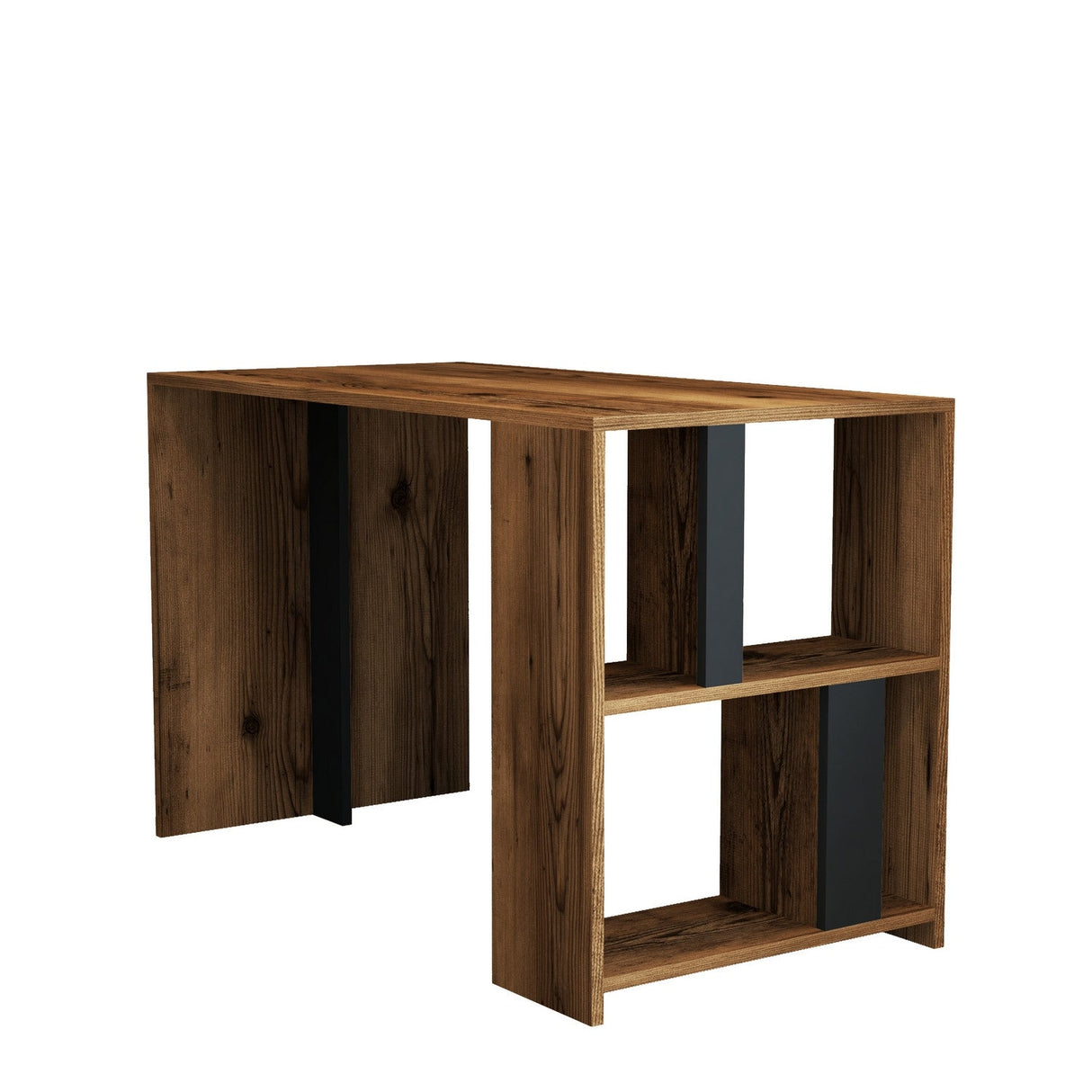 Birou Lima, Diverse culori, 120x60x75 cm - Nuc - Antracit | SKU: 845HCT3839 | Birou Lima, 120x60x75 cm, varianta Nuc - Antracit, produs pentru amenajarea locuinței, disponibil online în România la CasaMob