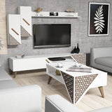 Set mobilă pentru sufragerie Beril, Diverse culori, 180x37x40 cm - Alb | SKU: 845HCT5201 | Set mobilă pentru sufragerie Beril, 180x37x40 cm, varianta Alb, produs pentru amenajarea locuinței, disponibil online în România la CasaMob
