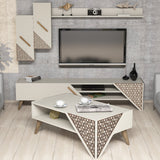 Set mobilă pentru sufragerie Beril, Diverse culori, 180x37x40 cm - Crem | SKU: 845HCT5203 | Set mobilă pentru sufragerie Beril, 180x37x40 cm, varianta Crem, produs pentru amenajarea locuinței, disponibil online în România la CasaMob