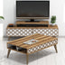 Nuc - Alb | SKU: 845HCT5205 | Set mobilă pentru sufragerie City, 140x42x49 cm, varianta Nuc - Alb, produs pentru amenajarea locuinței, disponibil online în România la CasaMob
