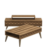 Set mobilă pentru sufragerie City, Diverse culori, 140x42x49 cm - Nuc | SKU: 845HCT5206 | Set mobilă pentru sufragerie City, 140x42x49 cm, varianta Nuc, produs pentru amenajarea locuinței, disponibil online în România la CasaMob
