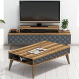 Set mobilă pentru sufragerie City, Diverse culori, 140x42x49 cm - Nuc - Chalcedony | SKU: 845HCT5207 | Set mobilă pentru sufragerie City, 140x42x49 cm, varianta Nuc - Chalcedony, produs pentru amenajarea locuinței, disponibil online în România la CasaMob