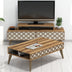 Nuc - Crem | SKU: 845HCT5208 | Set mobilă pentru sufragerie City, 140x42x49 cm, varianta Nuc - Crem, produs pentru amenajarea locuinței, disponibil online în România la CasaMob