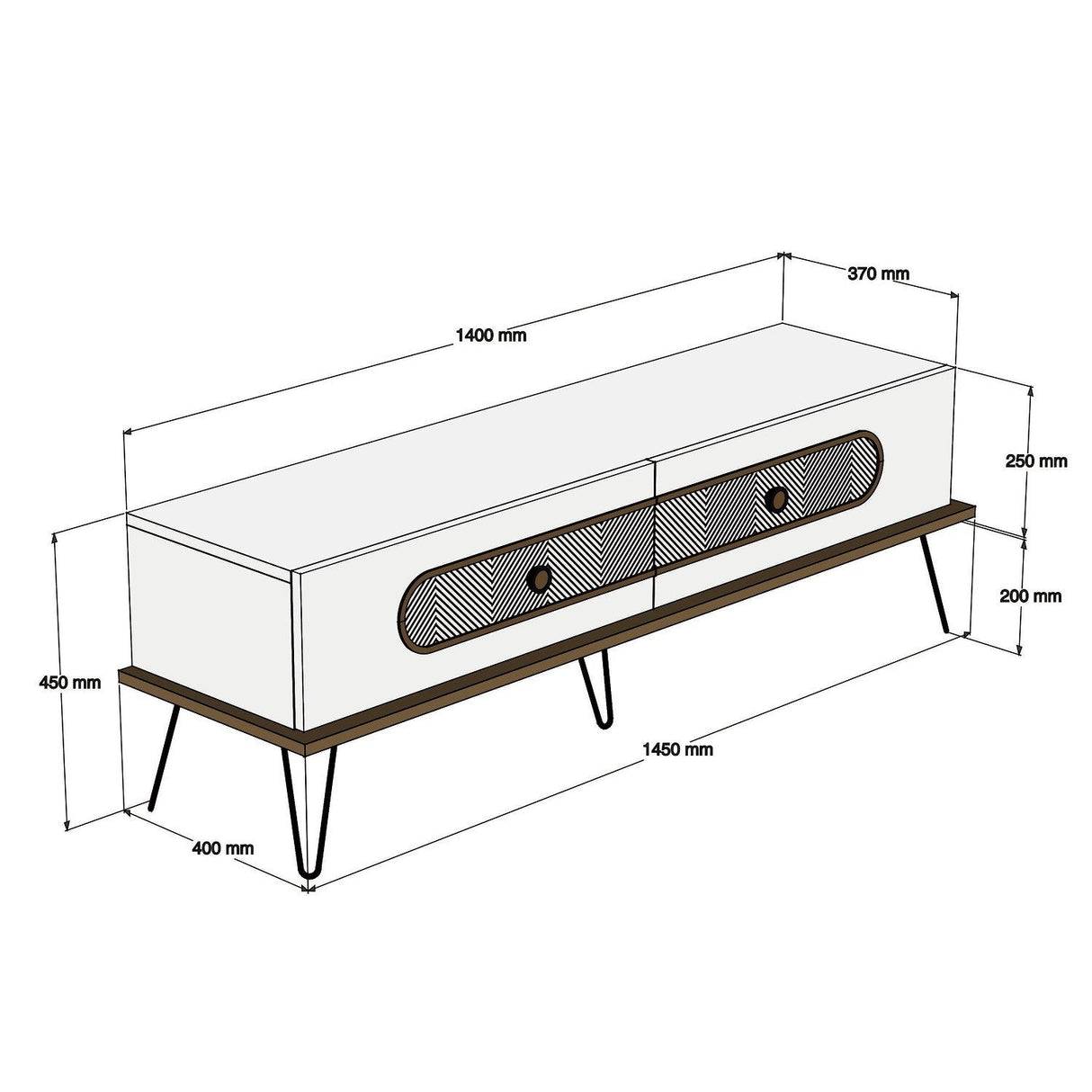 Set mobilă pentru sufragerie Ekol, Diverse culori, 145x37x45 cm - Nuc | SKU: 845HCT5211 | Set mobilă pentru sufragerie Ekol, 145x37x45 cm, varianta Nuc, produs pentru amenajarea locuinței, disponibil online în România la CasaMob