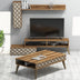 Nuc - Crem | SKU: 845HCT5217 | Set mobilă pentru sufragerie Planet, 150x38x37 cm, varianta Nuc - Crem, produs pentru amenajarea locuinței, disponibil online în România la CasaMob