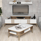 Set mobilă pentru sufragerie Eylül, Diverse culori, 168x39x52 cm - Alb | SKU: 845HCT5220 | Set mobilă pentru sufragerie Eylül, 168x39x52 cm, varianta Alb, produs pentru amenajarea locuinței, disponibil online în România la CasaMob