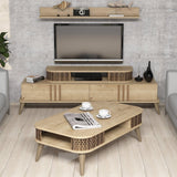 Set mobilă pentru sufragerie Eylül, Diverse culori, 168x39x52 cm - Stejar | SKU: 845HCT5222 | Set mobilă pentru sufragerie Eylül, 168x39x52 cm, varianta Stejar, produs pentru amenajarea locuinței, disponibil online în România la CasaMob