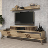 Set mobilă pentru sufragerie Eylül, Diverse culori, 168x39x52 cm - Stejar | SKU: 845HCT5222 | Set mobilă pentru sufragerie Eylül, 168x39x52 cm, varianta Stejar, produs pentru amenajarea locuinței, disponibil online în România la CasaMob