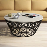 Măsuță de cafea Stil Metal Ferforje, Diverse culori, Diverse configurații, Diverse dimensiuni - Crem - Negru - 90x38x90 cm - Standard | SKU: 845HCT5226 | Măsuță de cafea Stil Metal Ferforje, varianta Crem - Negru - 90x38x90 cm - Standard, produs pentru amenajarea locuinței, disponibil online în România la CasaMob