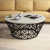 Crem - Negru - 90x38x90 cm - Standard | SKU: 845HCT5226 | Măsuță de cafea Stil Metal Ferforje, varianta Crem - Negru - 90x38x90 cm - Standard, produs pentru amenajarea locuinței, disponibil online în România la CasaMob