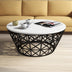 Alb - Negru - 90x38x90 cm - Standard | SKU: 845HCT5224 | Măsuță de cafea Stil Metal Ferforje, varianta Alb - Negru - 90x38x90 cm - Standard, produs pentru amenajarea locuinței, disponibil online în România la CasaMob