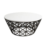 Măsuță de cafea Stil Metal Ferforje, Diverse culori, Diverse configurații, Diverse dimensiuni - Alb - Negru - 90x38x90 cm - Standard | SKU: 845HCT5224 | Măsuță de cafea Stil Metal Ferforje, varianta Alb - Negru - 90x38x90 cm - Standard, produs pentru amenajarea locuinței, disponibil online în România la CasaMob