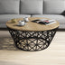 Stejar - Negru - 90x90x38 cm - Standard | SKU: 845HCT5225 | Măsuță de cafea Stil Metal Ferforje, varianta Stejar - Negru - 90x90x38 cm - Standard, produs pentru amenajarea locuinței, disponibil online în România la CasaMob