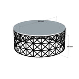 Măsuță de cafea Selin Metal Ferforje, Diverse culori, 90x38x90 cm - Stejar - Negru | SKU: 845HCT5229 | Măsuță de cafea Selin Metal Ferforje, 90x38x90 cm, varianta Stejar - Negru, produs pentru amenajarea locuinței, disponibil online în România la CasaMob
