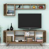 Set mobilă pentru sufragerie Inci, Diverse culori, 160x35x56 cm - Nuc | SKU: 845HCT5242 | Set mobilă pentru sufragerie Inci, 160x35x56 cm, varianta Nuc, produs pentru amenajarea locuinței, disponibil online în România la CasaMob