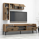 Set mobilă pentru sufragerie Samba, Diverse culori, 180x35x52 cm - Nuc | SKU: 845HCT5246 | Set mobilă pentru sufragerie Samba, 180x35x52 cm, varianta Nuc, produs pentru amenajarea locuinței, disponibil online în România la CasaMob