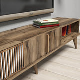 Set mobilă pentru sufragerie Milan, Diverse culori, 180x35x40 cm - Nuc | SKU: 845HCT5251 | Set mobilă pentru sufragerie Milan, 180x35x40 cm, varianta Nuc, produs pentru amenajarea locuinței, disponibil online în România la CasaMob
