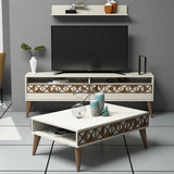 Set mobilă pentru sufragerie Line, Diverse culori, 150x30x50 cm - Crem | SKU: 845HCT5256 | Set mobilă pentru sufragerie Line, 150x30x50 cm, varianta Crem, produs pentru amenajarea locuinței, disponibil online în România la CasaMob