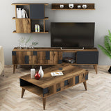 Set mobilă pentru sufragerie Madrid, Diverse culori, 180x34x49 cm - Nuc - Antracit | SKU: 845HCT5264 | Set mobilă pentru sufragerie Madrid, 180x34x49 cm, varianta Nuc - Antracit, produs pentru amenajarea locuinței, disponibil online în România la CasaMob