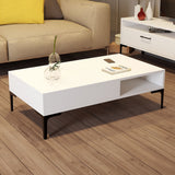 Măsuță de cafea Istanbul, Diverse culori, 105x60x33 cm - Alb | SKU: 845HCT5271 | Măsuță de cafea Istanbul, 105x60x33 cm, varianta Alb, produs pentru amenajarea locuinței, disponibil online în România la CasaMob