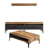 Set mobilă pentru sufragerie Istanbul, Diverse culori, 180x35x47 cm - Nuc - Antracit | SKU: 845HCT5272 | Set mobilă pentru sufragerie Istanbul, 180x35x47 cm, varianta Nuc - Antracit, produs pentru amenajarea locuinței, disponibil online în România la CasaMob