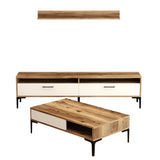 Set mobilă pentru sufragerie Istanbul, Diverse culori, 180x35x47 cm - Nuc - Crem | SKU: 845HCT5276 | Set mobilă pentru sufragerie Istanbul, 180x35x47 cm, varianta Nuc - Crem, produs pentru amenajarea locuinței, disponibil online în România la CasaMob