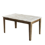 Set mobilă pentru sufragerie Milan 523, Nuc - Alb, 180x35x79 cm