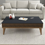 Set mobilă pentru sufragerie Milan Set 483, Nuc - Antracit, 180x35x40 cm