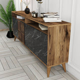 Consolă Milan Console, Nuc, 35x79x180 cm - Nuc Negru, SKU 845HCT5316