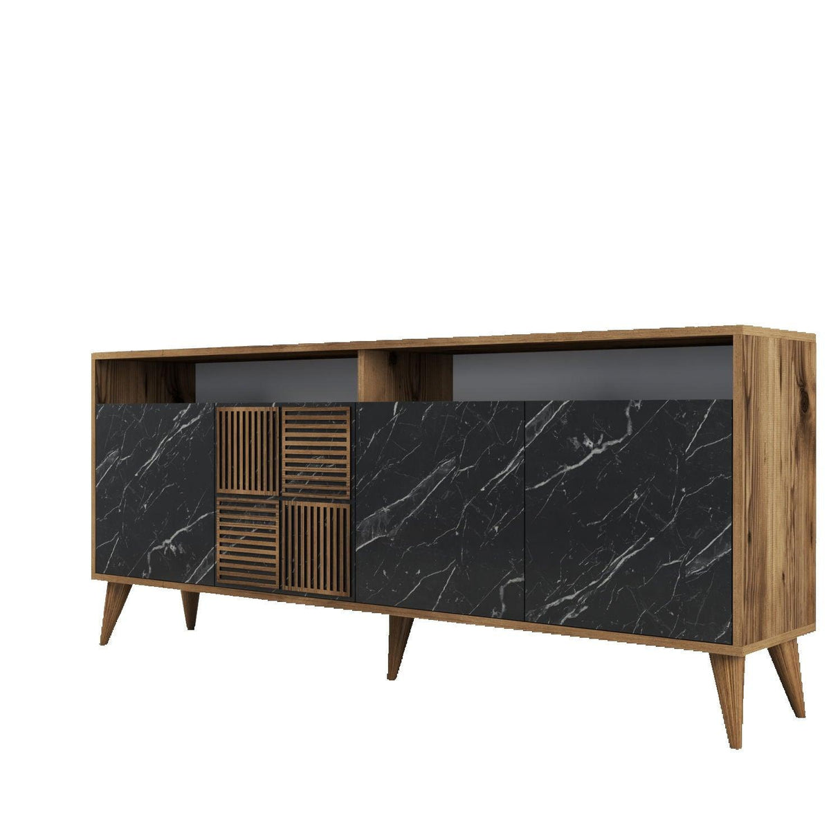 Consolă Milan Console, Nuc, 35x79x180 cm - Nuc Negru, SKU 845HCT5316