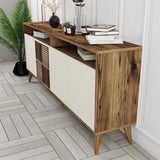 Consolă Milan Console, Nuc, 35x79x180 cm - Crema de nuca, SKU 845HCT5316