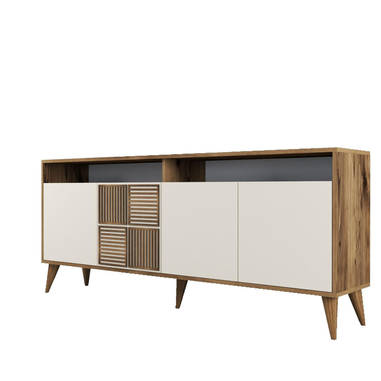 Consolă Milan Console, Nuc, 35x79x180 cm - Crema de nuca, SKU 845HCT5316