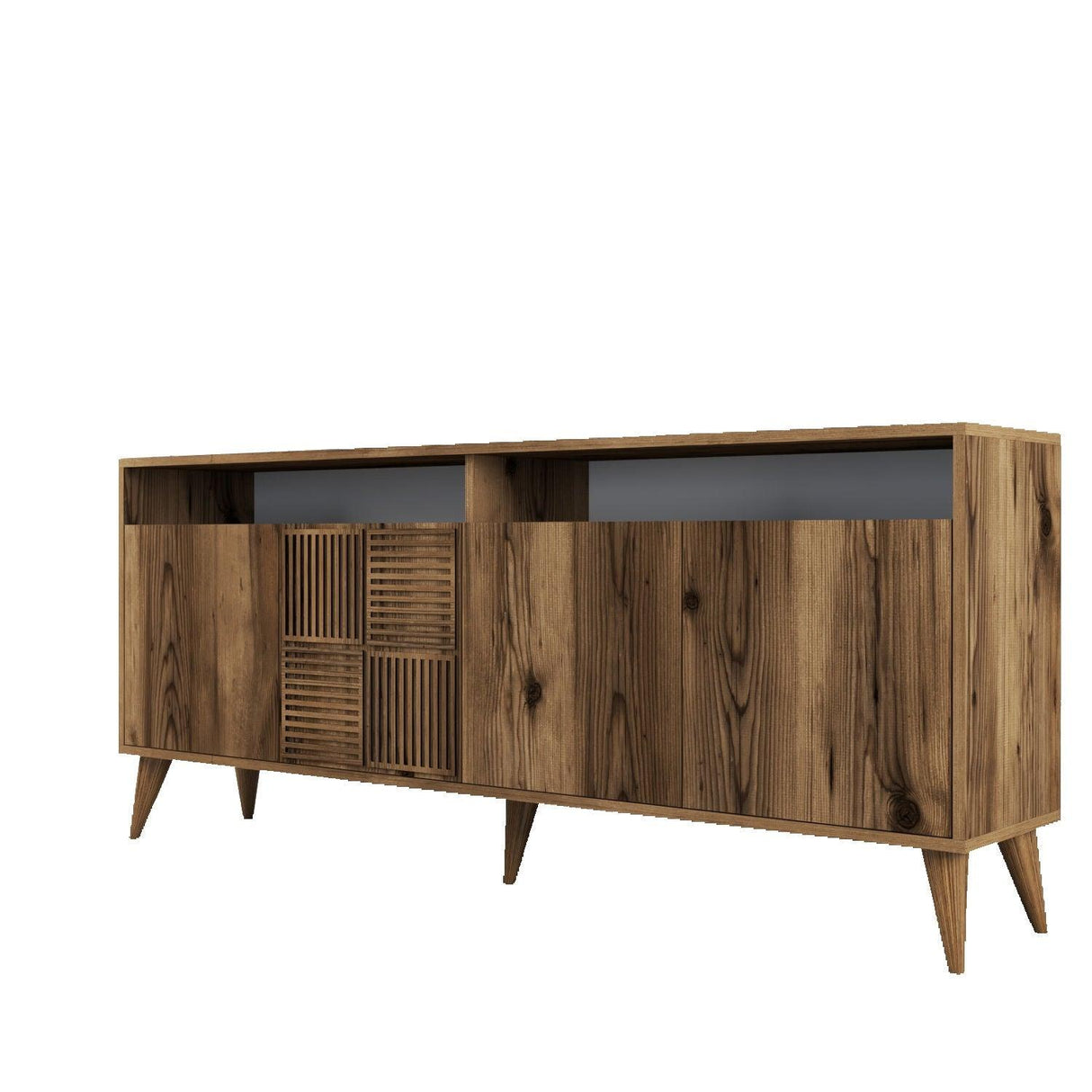 Consolă Milan Console, Nuc, 35x79x180 cm - Nuc, SKU 845HCT5316
