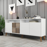 Consolă Milan Console, Nuc, 35x79x180 cm - Alb, SKU 845HCT5316
