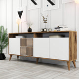 Consolă Milan Console, Nuc, 35x79x180 cm - Nuc Alb, SKU 845HCT5316
