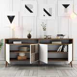 Consolă Milan Console, Nuc, 35x79x180 cm - Nuc Alb, SKU 845HCT5316