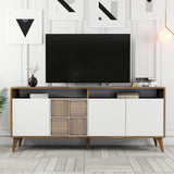 Consolă Milan Console, Nuc, 35x79x180 cm - Nuc Alb, SKU 845HCT5316