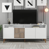 Consolă Milan Console, Nuc, 35x79x180 cm - Alb, SKU 845HCT5316
