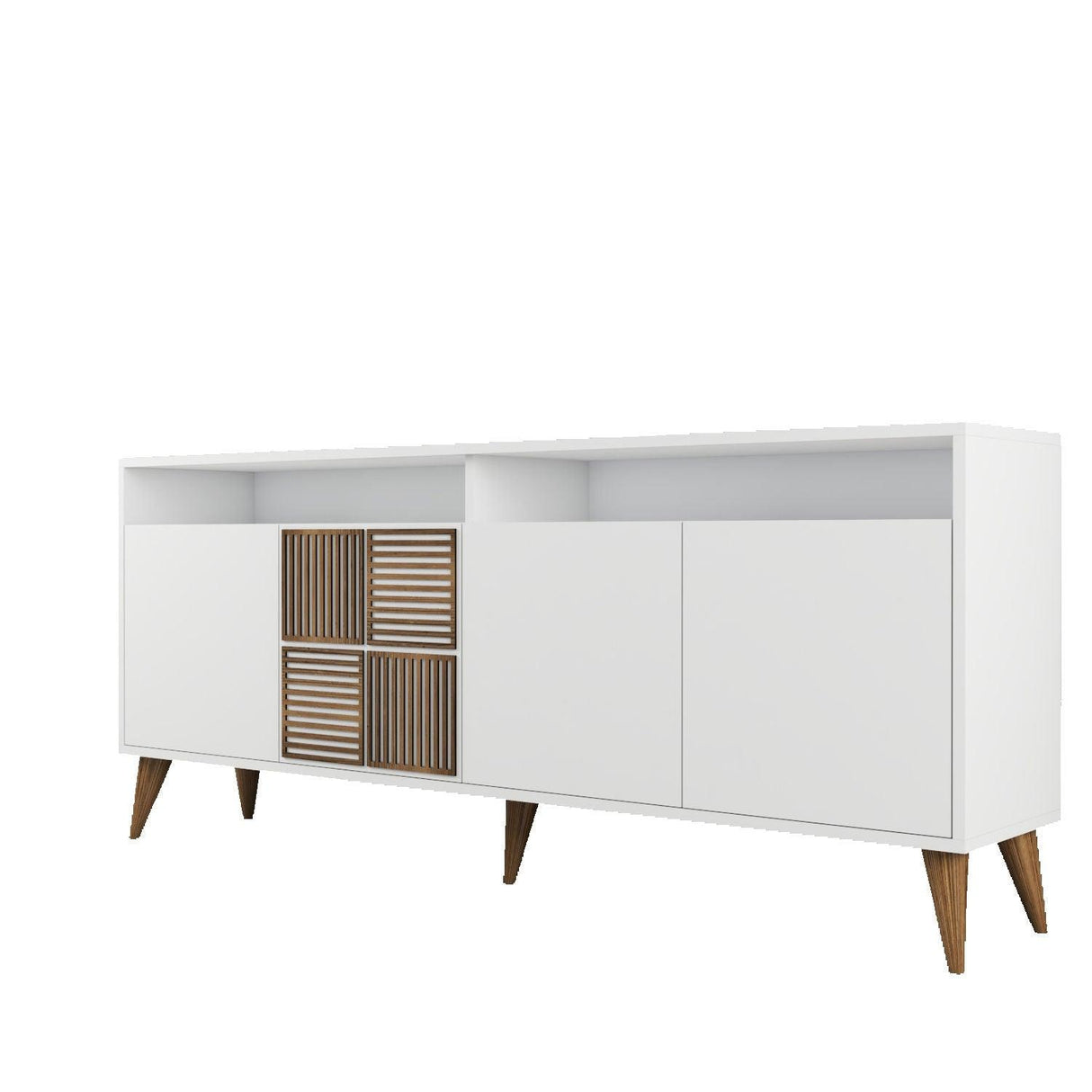 Consolă Milan Console, Nuc, 35x79x180 cm - Alb, SKU 845HCT5316