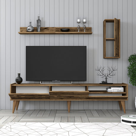 Comodă TV Valensiya, Nuc, 180x45x35 cm